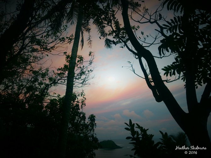 Sunset in Faga'alu, American Samoa