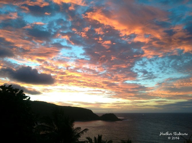 Sunrise this morning in American Samoa