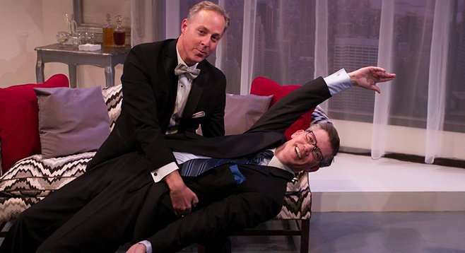 Charles Maze and Andrew Oswald in Regrets Only at Diversionary.