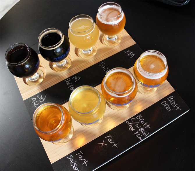 First draft beers at Toolbox Brewing Company in Vista