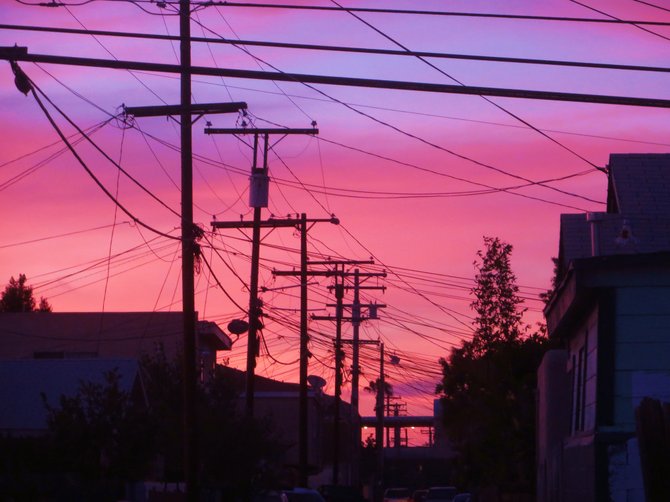 Who says a City Heights back alley at sunset can't be beautiful?