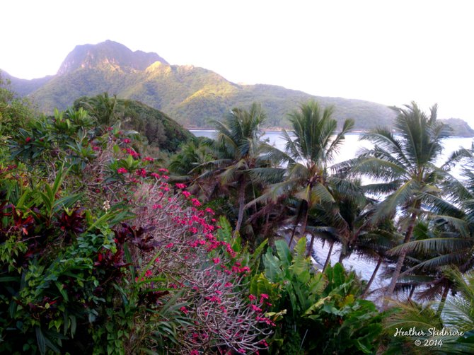Rainmaker Mountain just before sunset.
American Samoa