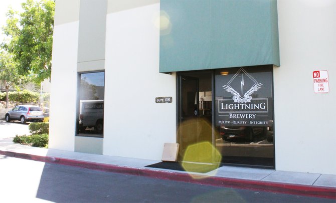 Entrance to new Lightning Brewery tasting room in Poway