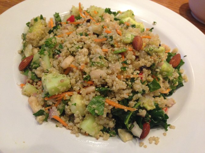 The Quinoa Power Salad at Veggie Grill in University Town Center