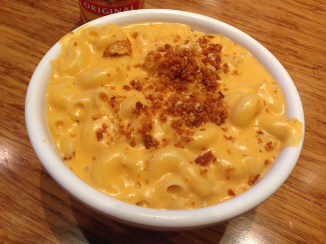 Mac & Cheese made with fake cheese at Veggie Grill