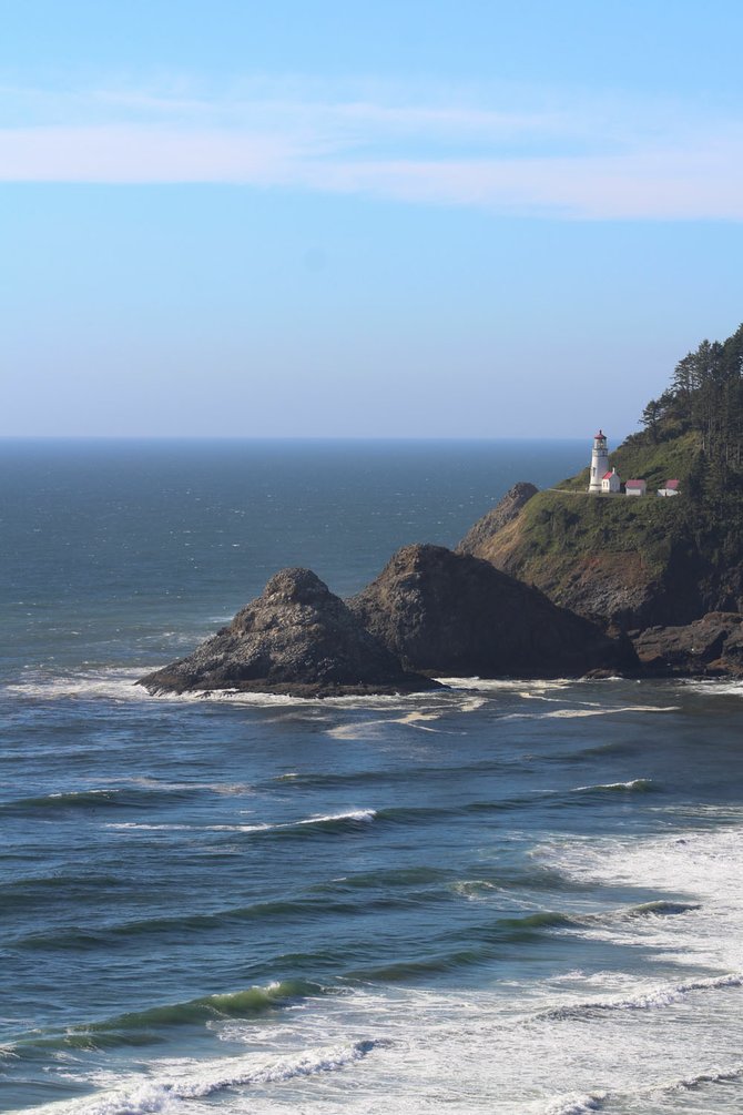 This was taken on the coast of Oregon this summer. It is of the Heceta Head Lighthouse in Yahats. 