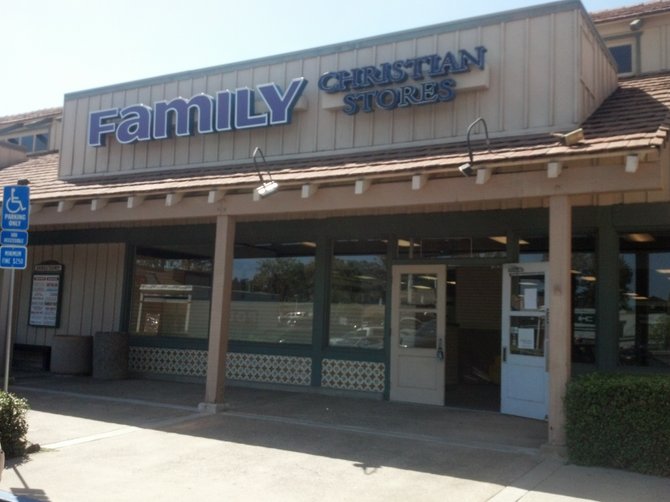 Family Christian Bookstore of El Cajon, closed. 
