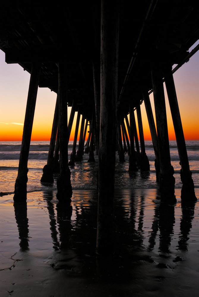  The Imperial Beach Pier just after sunset
