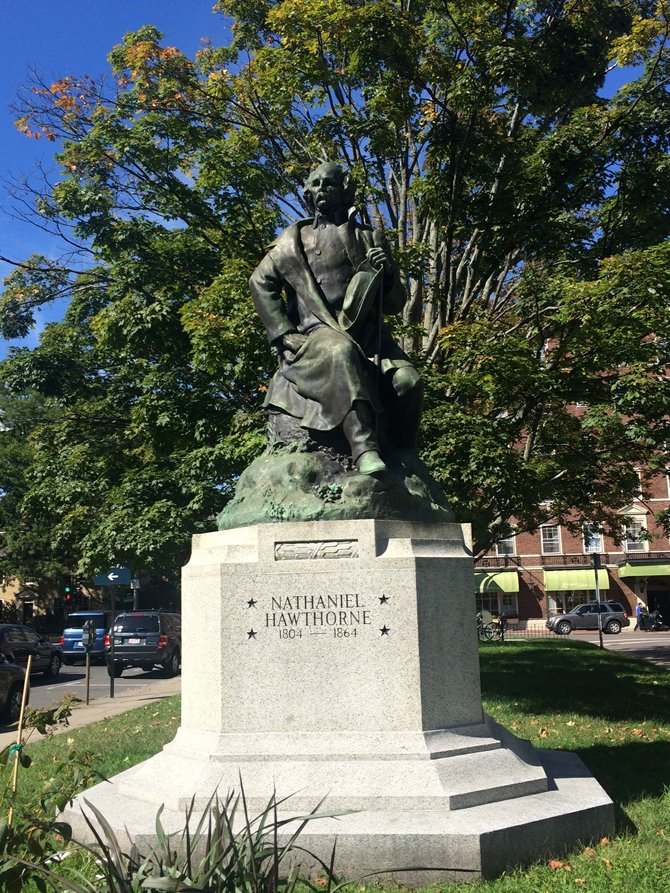 Nathanial Hawthorne Statue, Salem MA