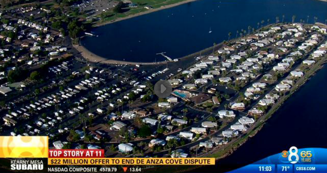 Here's an image from a local news report on the DeAnza offer.
