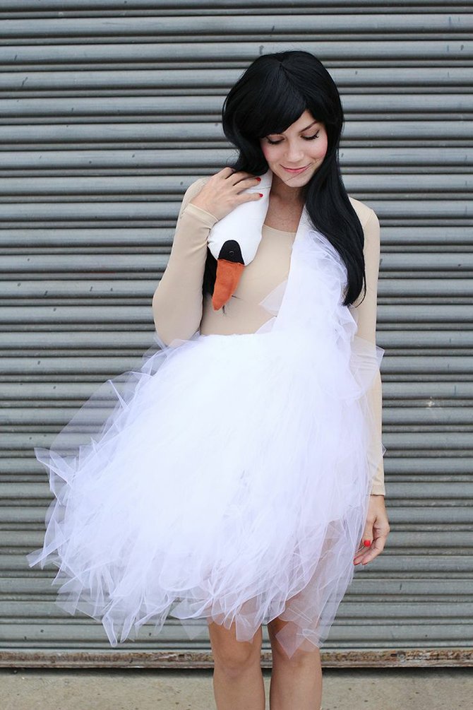 Bjork swan dress costume
