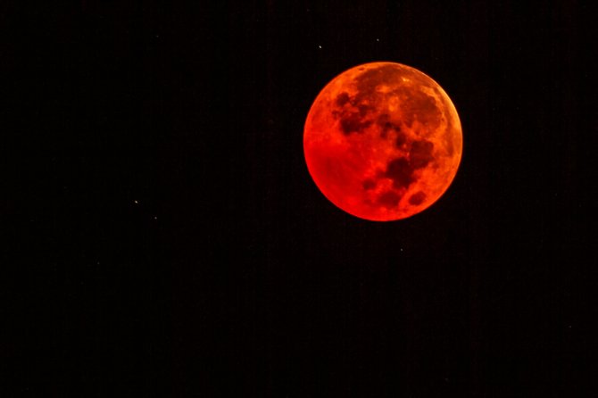 Bloody Moon over Carlsbad, California