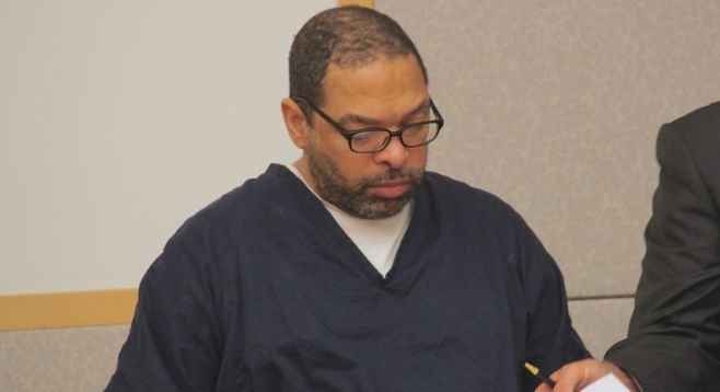 Louis Perez in court Oct 10 2014. Photo by Eva