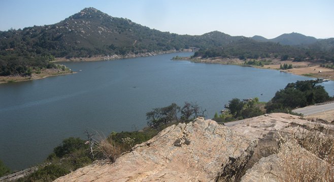 The trail offers a 330-degree view of the lake and surrounding area.