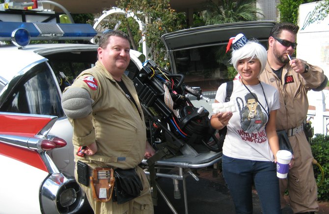 Ghostbusters and Stay Puft Marshmallow Woman