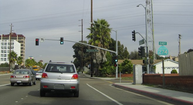An SR-274 sign remaining in Clairemont