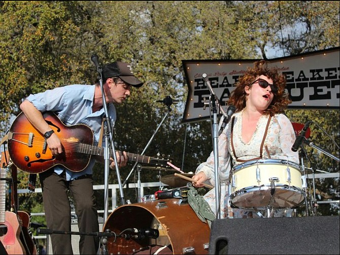 Husband and wife folk-rock duo Shovels & Rope play Belly Up on Wednesday.