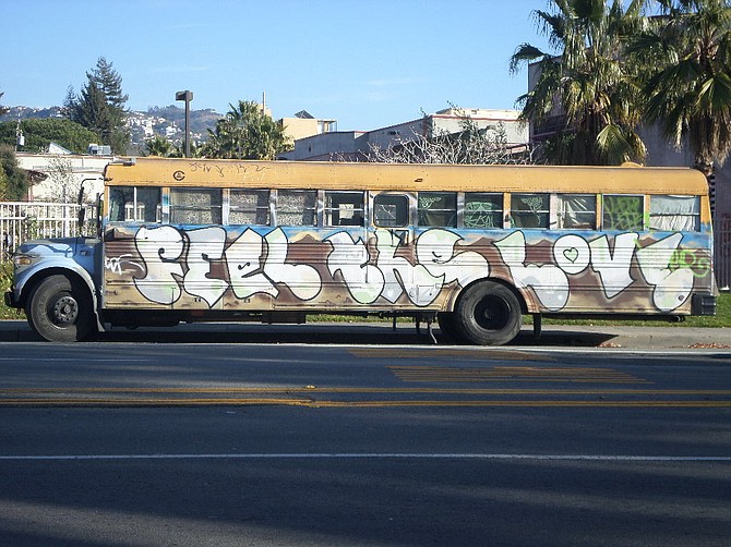 Feel the Love- Bus in Berkeley, CA
