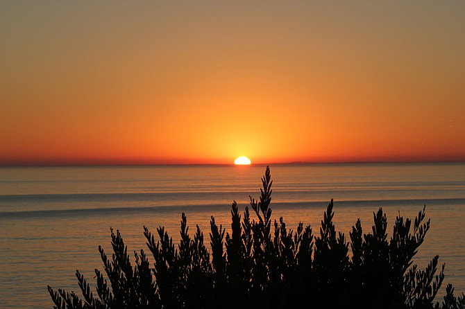 Sunset setting in Del Mar