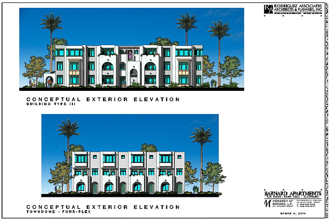 Architectural drawings of buildings