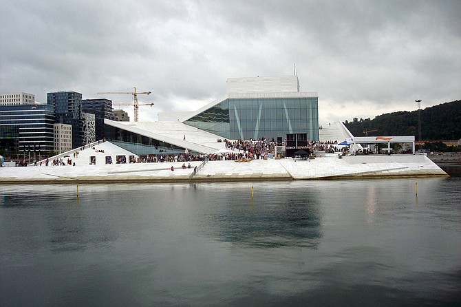 Oslo Opera House. Where else can you walk on the roof?