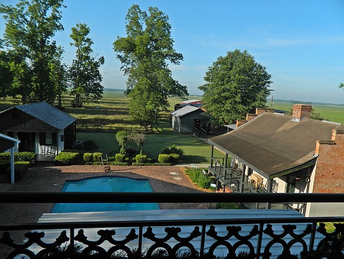 View from top of main house, Loyd Hall Plantation.
