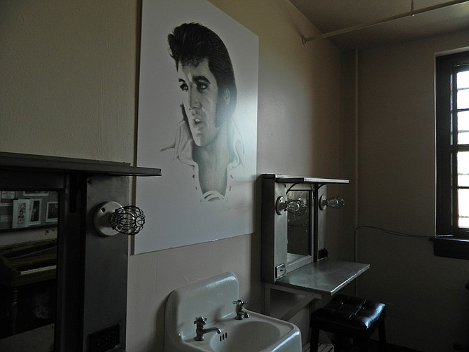 Elvis' dressing room at the Shreveport Municipal Auditorium.
