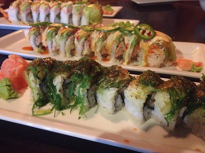A row of rolls, Sushi Deli 3