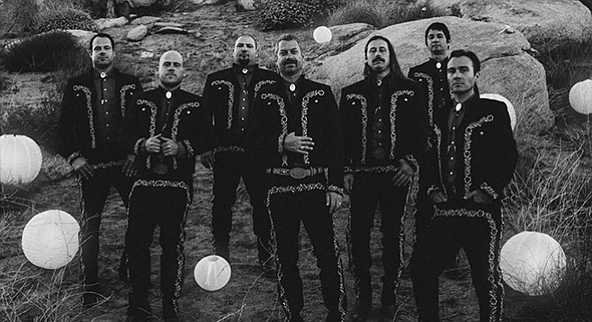 Punkers the Bronx get their guitarrón on in Mariachi El Bronx, in town Friday night.