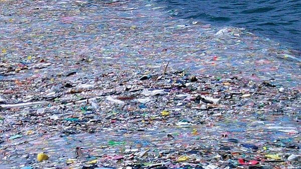 A minuscule portion of the northern Pacific garbage patch