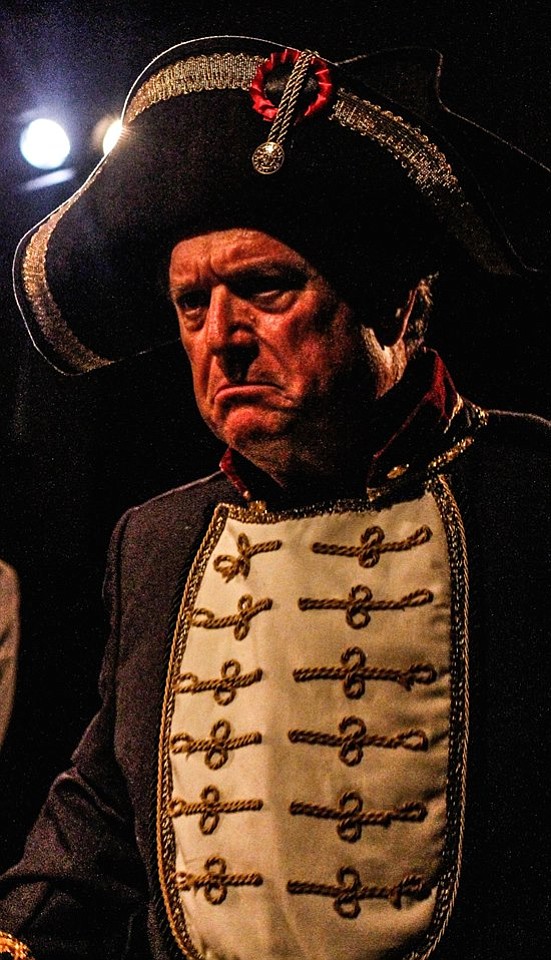 Tom Stephenson as Dogberry in Intrepid Shakespeare Company's Much Ado About Nothing. 2014