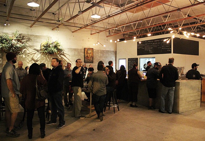 The first Friday service at Fall Brewing Company