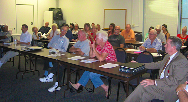 At the July 21 meeting (Tom Calhoun, far right)