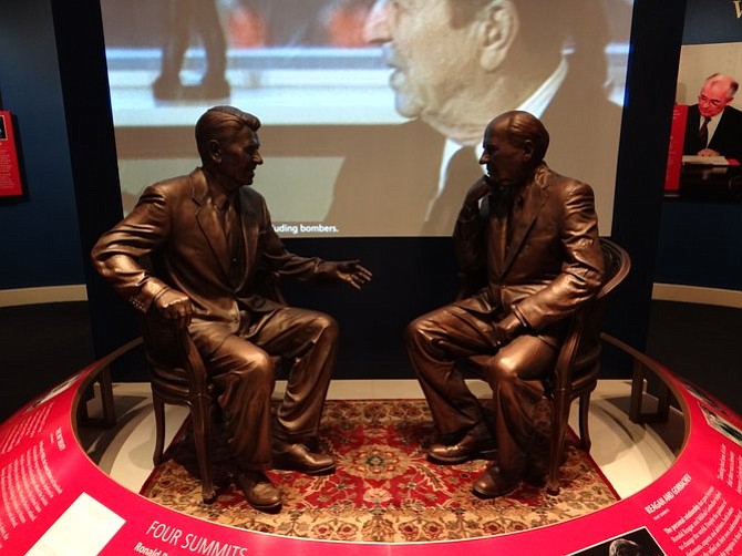 Reagan and Gorbachev.