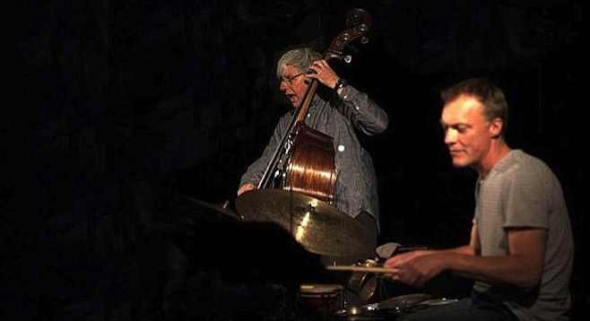 Mark Dresser and Kjell Nordeson - Image by Brian Ross
