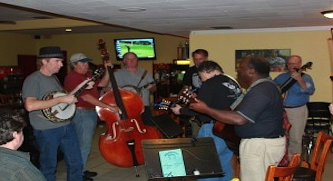 Bluegrass night at Today's pizzeria