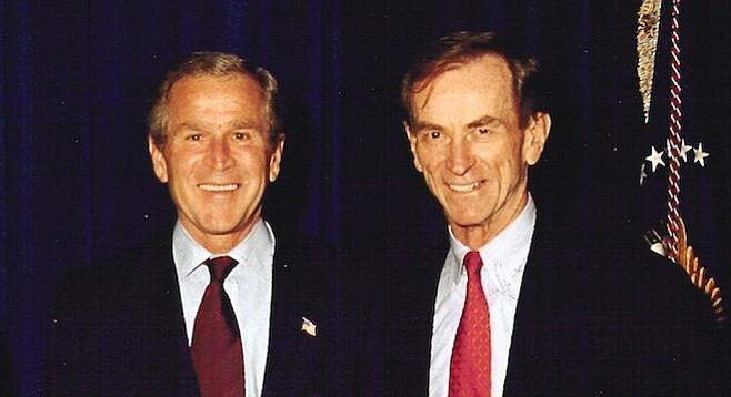 George Bush and Linden Blue