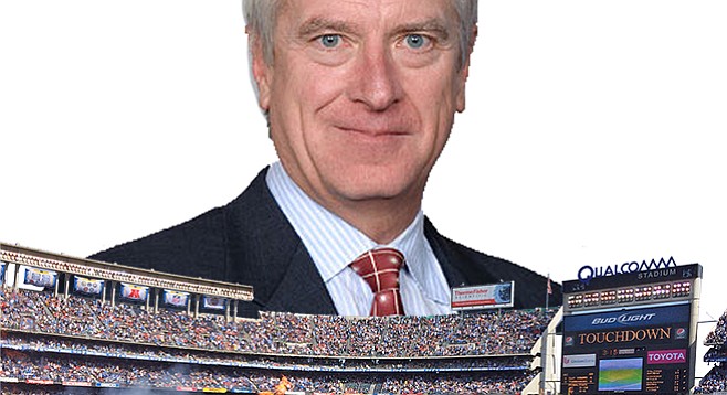 New Chargers stadium super-booster Mark Fabiani likely not interested in what Qualcomm GM Mike McSweeney has to say.