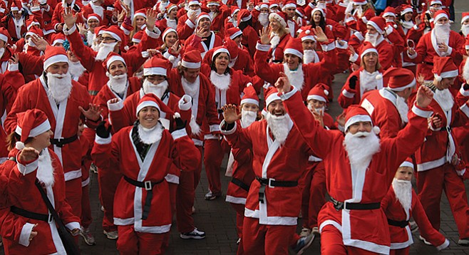 Suit up as Santa on Sunday for a 5K walk/jog at Pacific Beach