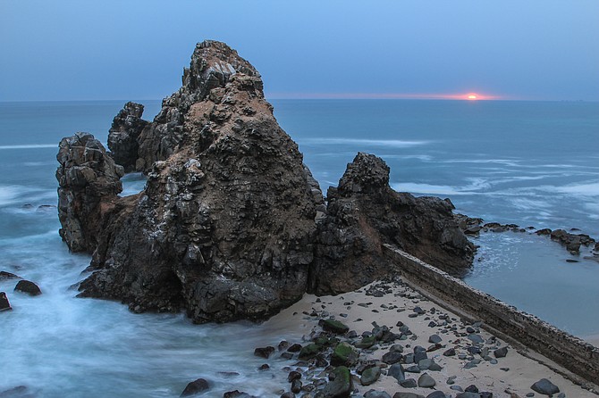 A beautiful rock formation I stumbled upon last May 30 miles south of Lima, Peru in the beach town of Punta Negra. 