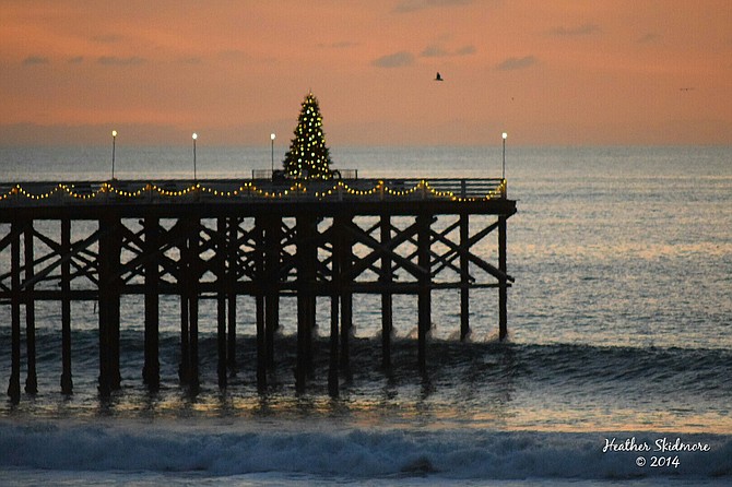 Crystal Pier...all dressed up for Christmas.
