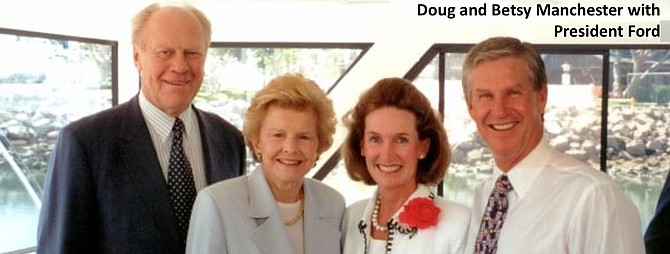 Doug and Betsy Manchester with President Ford
