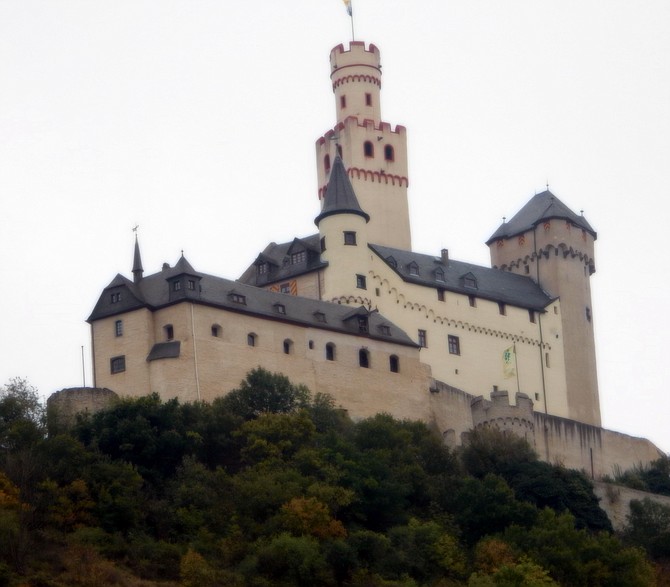 Marksburg Castle as see from Rhine River