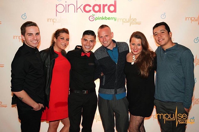 Pinkberry Fashion Valley gift 200 gift cards at Impulse Groups San Diego launch event.