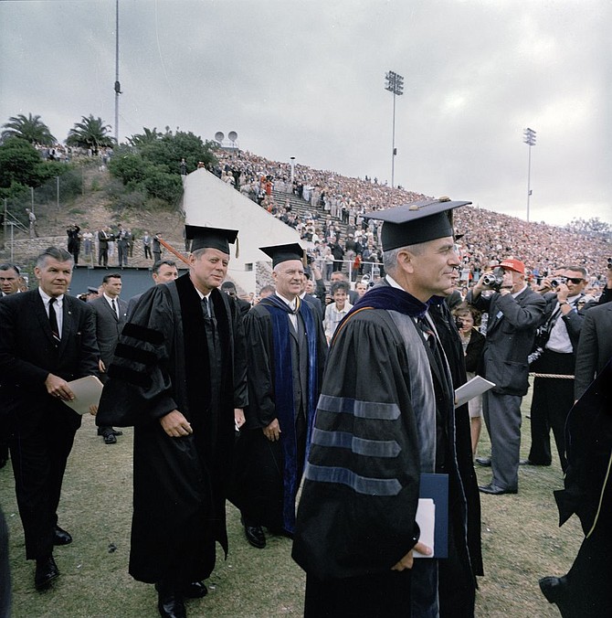 JFK at SDSU commencement