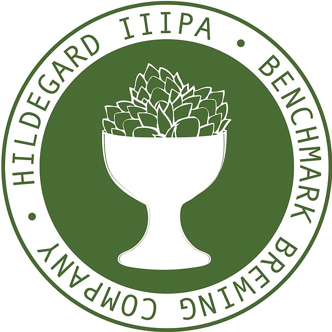 The logo for Hildegard Triple IPA, Benchmark Brewing Company's contribution to the Beer to the Rescue campaign benefiting the Lupus Foundation of Southern California