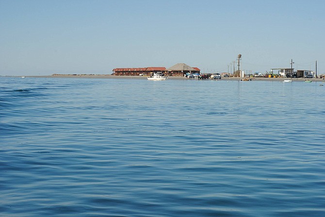 Cabins from the water