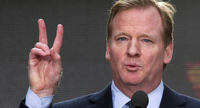 Who are you going to believe, the commissioner of the NFL or your lying eyes?