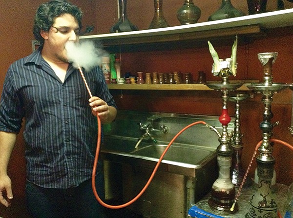 Asser cranks up the pineapple...and exhales. 