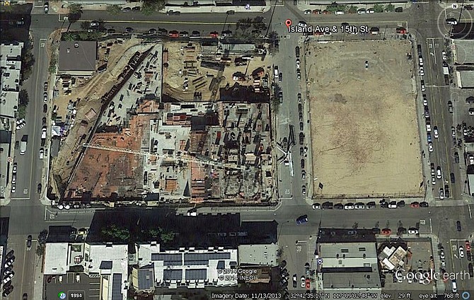 Arial view of site
